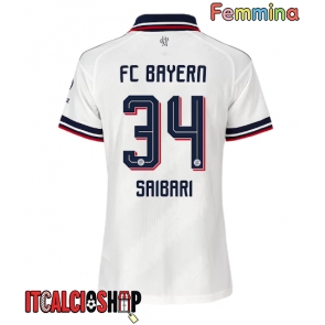 Bayern Munich Ismael Saibari #34 Seconda Maglia Femmina 2026-27 Manica Corta